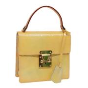 Louis Vuitton Vintage Pre-owned Laeder handvskor Yellow, Dam