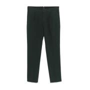 Brioni Mörkgrön Stretch Bomullsbyxor Green, Herr