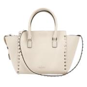 Valentino Vintage Pre-owned Laeder handvskor Beige, Dam