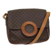 Celine Vintage Pre-owned Laeder axelremsvskor Brown, Dam