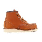 Red Wing Shoes Läder Moc Toe-stövlar med bra grepp Brown, Herr