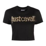 Just Cavalli T-shirts och Polos Black, Dam