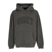 Obey Lättvikts huvtröja Pigment Pirate Black Gray, Herr