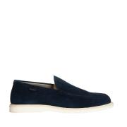 Hogan Blå Mocka Loafer Skor Blue, Herr