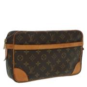 Louis Vuitton Vintage Pre-owned Canvas kuvertvskor Brown, Dam