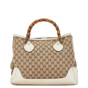 Gucci Vintage Pre-owned Canvas handvskor Brown, Dam