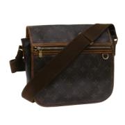 Louis Vuitton Vintage Pre-owned Canvas axelremsvskor Brown, Dam