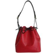 Louis Vuitton Vintage Pre-owned Laeder axelremsvskor Red, Dam