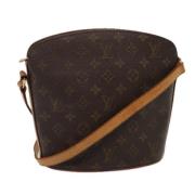 Louis Vuitton Vintage Pre-owned Canvas axelremsvskor Brown, Dam