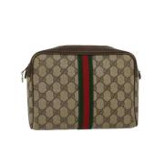 Gucci Vintage Pre-owned Canvas gucci-vskor Beige, Dam