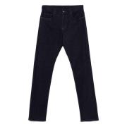 Canali Denim Cashmere Blandade Jeans Blue, Herr