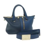 Chloé Pre-owned Pre-owned Laeder handvskor Blue, Dam