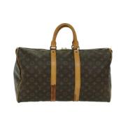 Louis Vuitton Vintage Pre-owned Canvas handvskor Brown, Dam