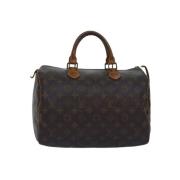 Louis Vuitton Vintage Pre-owned Canvas handvskor Brown, Dam