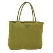 Prada Vintage Pre-owned Nylon prada-vskor Green, Dam