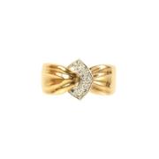 Celine Vintage Pre-owned Guld ringar Yellow, Dam