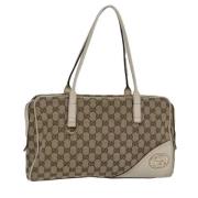 Gucci Vintage Pre-owned Canvas gucci-vskor Beige, Dam