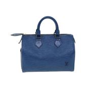 Louis Vuitton Vintage Pre-owned Laeder handvskor Blue, Dam