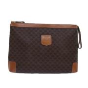 Celine Vintage Pre-owned Laeder kuvertvskor Brown, Dam