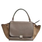 Celine Vintage Pre-owned Laeder handvskor Gray, Dam