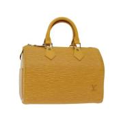 Louis Vuitton Vintage Pre-owned Laeder handvskor Yellow, Dam