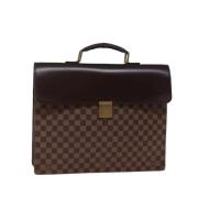 Louis Vuitton Vintage Pre-owned Belagd canvas handvskor Brown, Dam