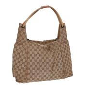 Gucci Vintage Pre-owned Canvas totevskor Beige, Dam