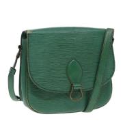 Louis Vuitton Vintage Pre-owned Laeder axelremsvskor Green, Dam