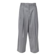 Semicouture Vida byxor i ullflanell Gray, Dam