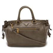 Prada Vintage Pre-owned Laeder prada-vskor Brown, Dam