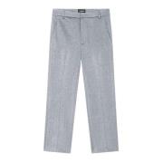 Dondup Ankel-Längd Dragkedja Chinos i Grå Herringbone Gray, Dam