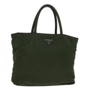 Prada Vintage Pre-owned Nylon prada-vskor Green, Dam