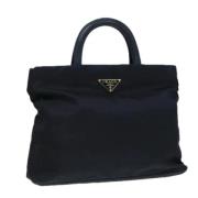 Prada Vintage Pre-owned Nylon prada-vskor Blue, Dam