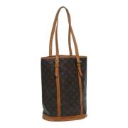 Louis Vuitton Vintage Pre-owned Canvas axelremsvskor Brown, Dam