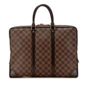 Louis Vuitton Vintage Pre-owned Canvas handvskor Brown, Dam