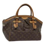 Louis Vuitton Vintage Pre-owned Canvas axelremsvskor Brown, Dam