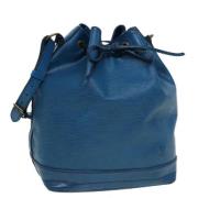 Louis Vuitton Vintage Pre-owned Laeder axelremsvskor Blue, Dam