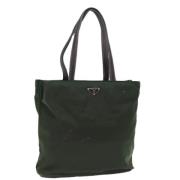 Prada Vintage Pre-owned Nylon prada-vskor Green, Dam