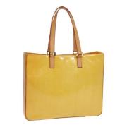 Louis Vuitton Vintage Pre-owned Laeder totevskor Yellow, Dam