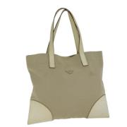 Prada Vintage Pre-owned Canvas prada-vskor Beige, Dam