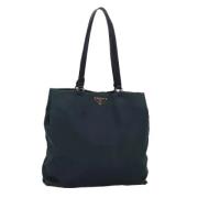 Prada Vintage Pre-owned Nylon prada-vskor Blue, Dam