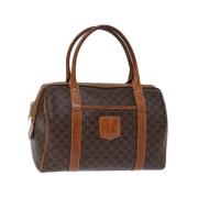 Celine Vintage Pre-owned Canvas handvskor Brown, Dam