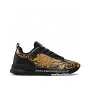 Versace Jeans Couture Barocco Print Sneakers för Män Multicolor, Herr