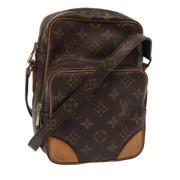 Louis Vuitton Vintage Pre-owned Canvas axelremsvskor Brown, Dam