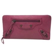 Balenciaga Vintage Pre-owned Laeder plnbcker Pink, Dam