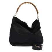 Gucci Vintage Pre-owned Nylon gucci-vskor Black, Dam