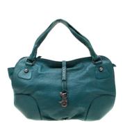 Celine Vintage Pre-owned Laeder axelremsvskor Green, Dam