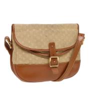 Louis Vuitton Vintage Pre-owned Canvas axelremsvskor Beige, Dam