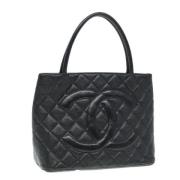 Chanel Vintage Pre-owned Laeder totevskor Black, Dam