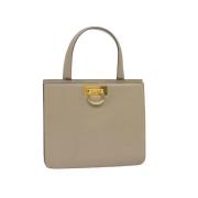 Celine Vintage Pre-owned Laeder handvskor Beige, Dam